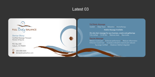 Biz card, letterhead, envelopes for massage business - Massage Therapy