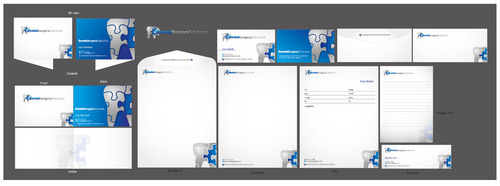 Business cards and stationery for dental surgery products company - Medical