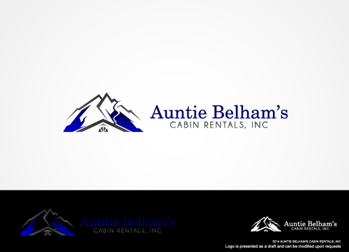 Logo For Cabin Rental Company In The Smoky Mountains By Auntiebelhams