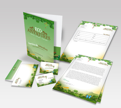 Stationary and business cards for EcoAdventures-an Education, Enrichment, and Conservation Ctr - Animals