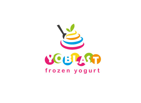 Logo for frozen yogurt  - Food