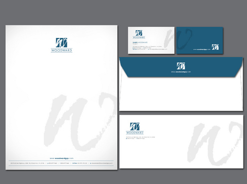 WOODWARD Business Cards & Stationary - 
