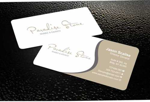 Business Card Full Stationary Design For Paradise Stone By Sa3dawi