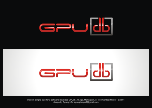 modern simple logo for a software database By Avij001