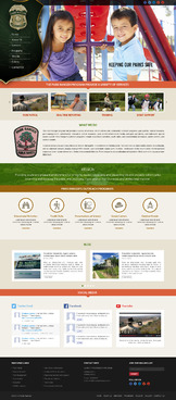 Website design for a Public Safety Program aimed at Park Districts. - Law
