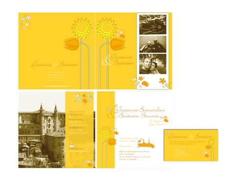 wedding invitation (invitation + save the date card) - Wedding