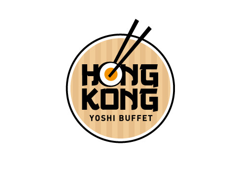 logo for dimsum, sushi and seafood buffet restaurant - Food
