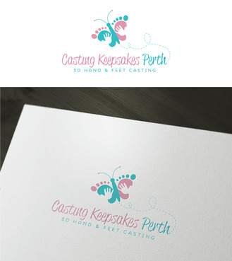 Logo for baby hand and feet casting business - Handmade Crafts