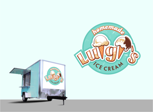 Logo for a Homemade Ice Cream Company - Food