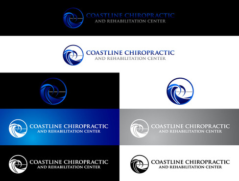 Modern coastal logo design for Chiropractic and Rehab practice - Medical
