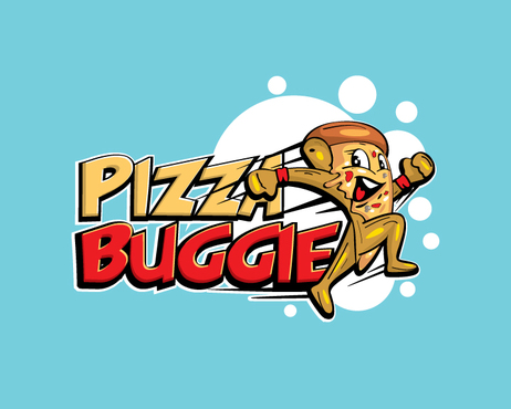 Logo for a mobile pizza by the slice  - Food