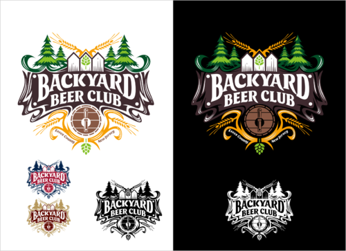 Logo for local beer club t-shirt - Beverages