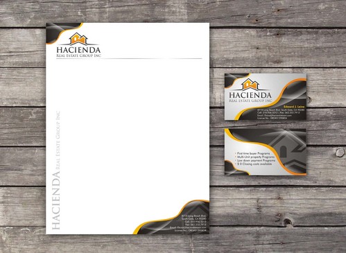 Business Cards, Letterhead, and Envelope - 