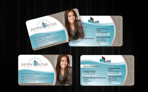 Justine Renee Real Estate Business Cards - Real Estate