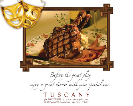 Magazine ad for theater play book - Food