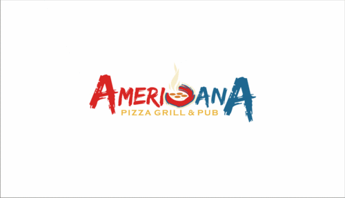 Business logo for Restaurant/Bar the name is "Americana Pizza Grill & Pub" - Food