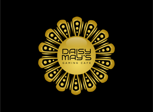 Logo for gaming cafe serving light bites and alcohol too - Gambling