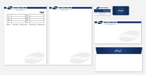 Full stationary set to improve corporate identity - Beverages