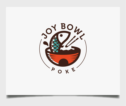 logo for an poke bowl restaurant - Food