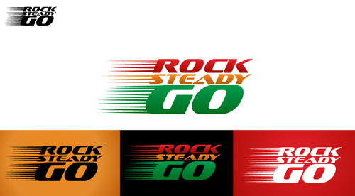 Business logo for new company ROCK STEADY GO.COM - Sports
