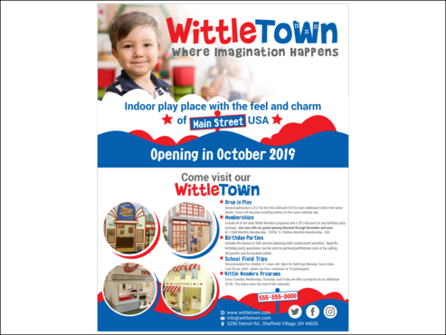 Advertisement Postcard for Kids Indoor Play Space - Children