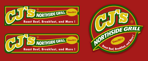 CJ's Northside Grill logo/ Sign - Food