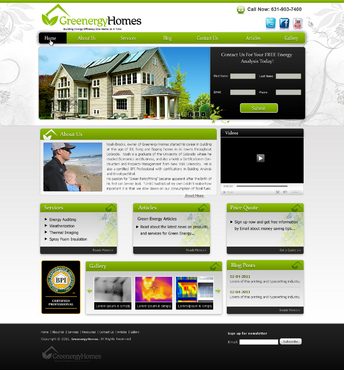 Redesign www.Greenergy-Homes.com - Construction