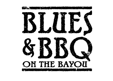 Blues & Barbeque on the Bayou - this is a logo for a festival type event - Advertising