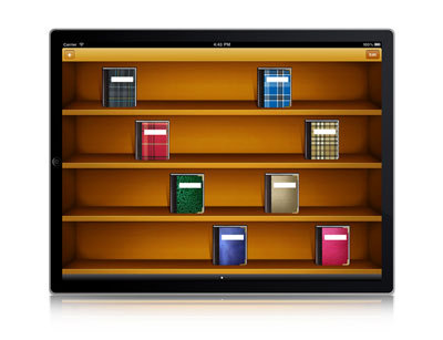 Bookshelf and 8 book covers - Software