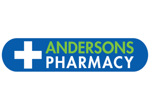 Logo for a Pharmacy. Name of Pharmacy: Andersons Pharmacy - Retailers