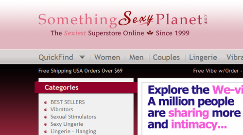 SomethingSexyPlanet.com Website Logo Re-Design - Retailers