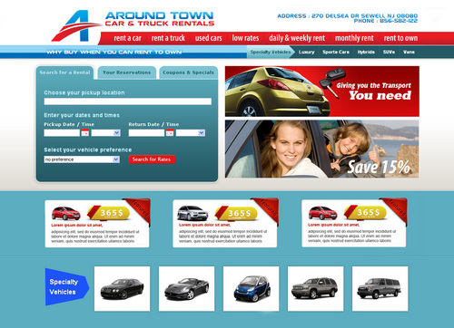 around town car & truck rentals  - 