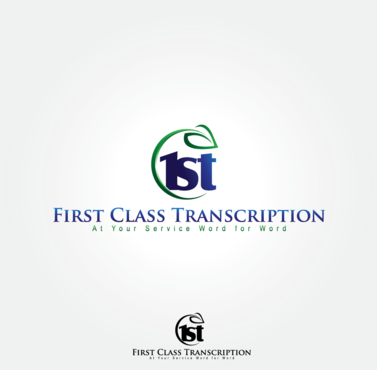 Business Logo for company called First Class Transcription - Corporate Services