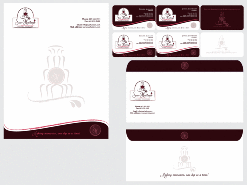 Business cards and stationery & envelopes - Chef / Catering