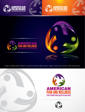 Business logo.  American Pain and Wellness - Health