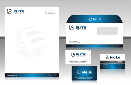 Business cards for Tile Contractor - Construction