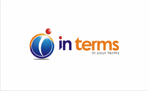 interms business logo. The company name is interms - Information Technology