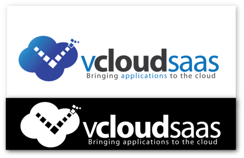 Logo Design for website vcloudsaas.com - Information Technology