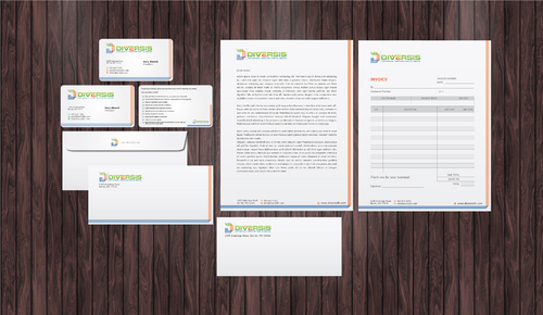 Diversis, LLC business cards & stationery -- letterhead, envelopes, proposals and invoices - Information Technology