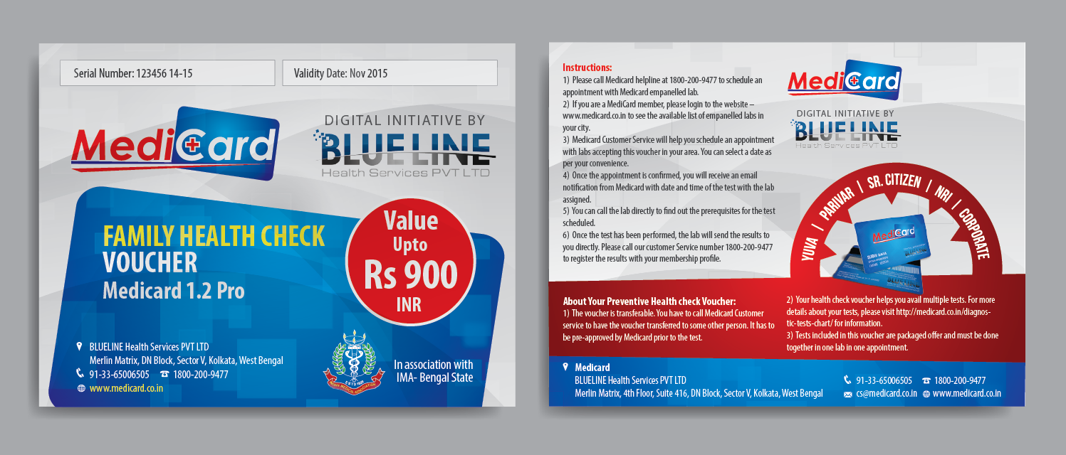 Medical Voucher Design by Blueline