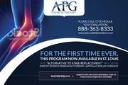 Creve Coeur MO Knee Program Branding Postcard For APG