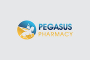 A logo for a compounding, retail, pharmacy