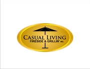 logo for a retail store  store name is  CASUAL LIVING, FIRESIDE & GRILLIN'