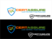 Modern logo for a online web-trust certificate authority. digital security