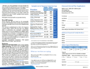 re-design of a tri-fold brochure for AVS dental plan 