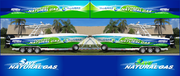 Boat Wrap Design for Blue Gas Marine, Inc.