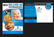 POSTCARD NEW HD LIVE 3D/4D ULTRASOUND TECHNOLOGY 4x6 portrait postcard front, landscape back