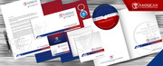 business card, letter head, stationary for American Clinical Supplies