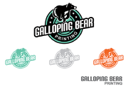 Logo for a printing company - Galloping Bear Printing