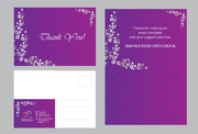Two “Thank You” Cards Design (Wedding +Event)